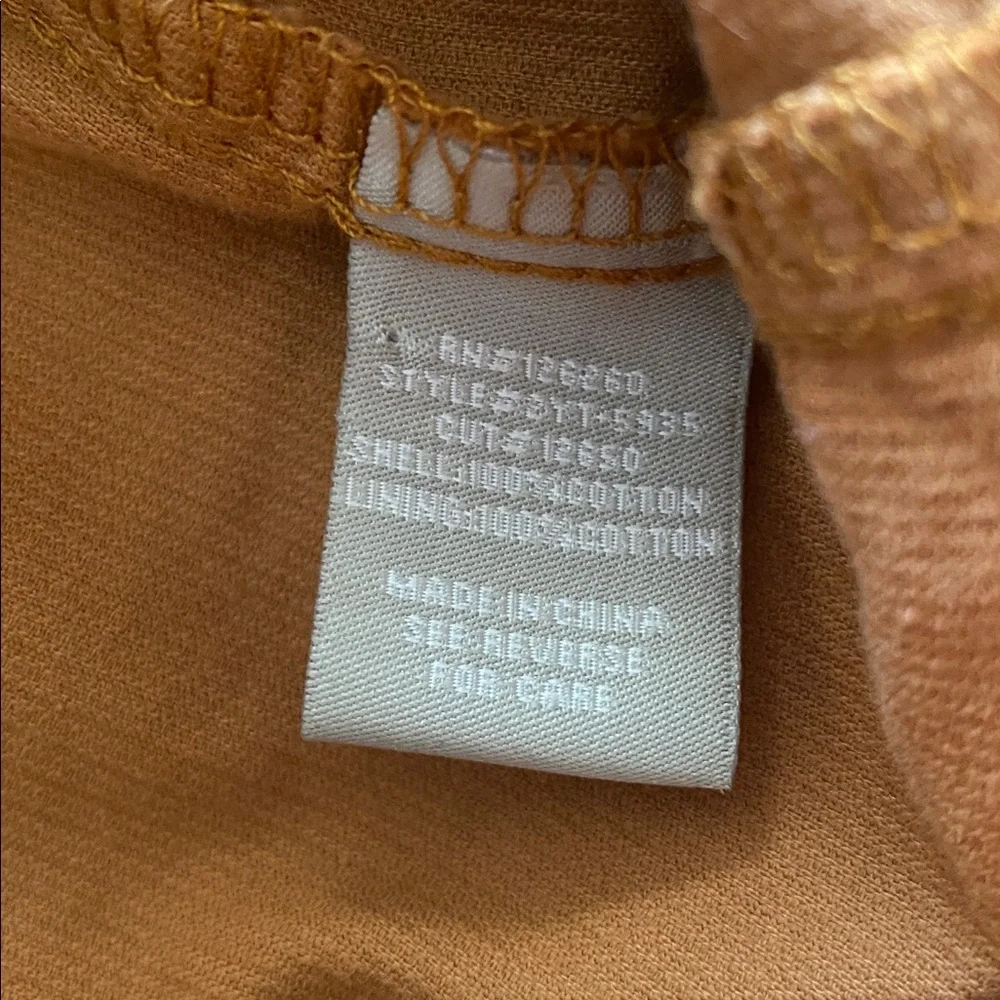 Lucky brand fine corduroy dress size medium pockets tie waist - Picture 10 of 11